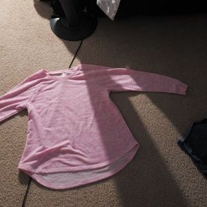 Pink long sleeve shirt